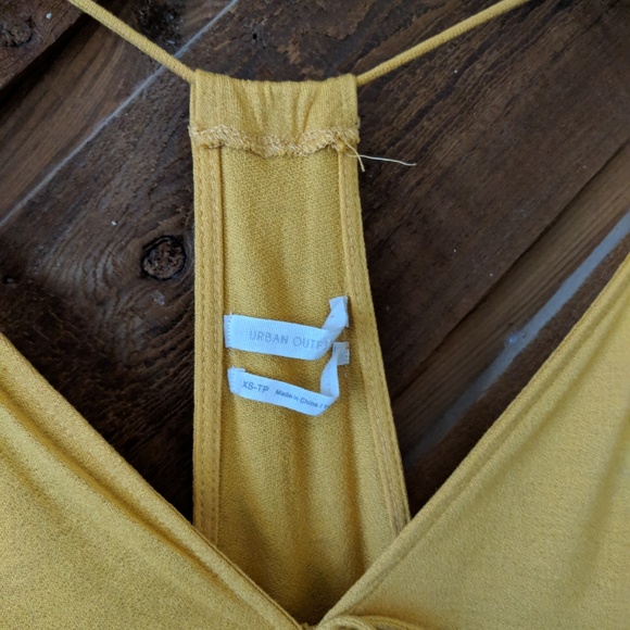 URBAN OUTFITTERS Mustard Yellow Alice Racer Tank - Picture 4 of 6